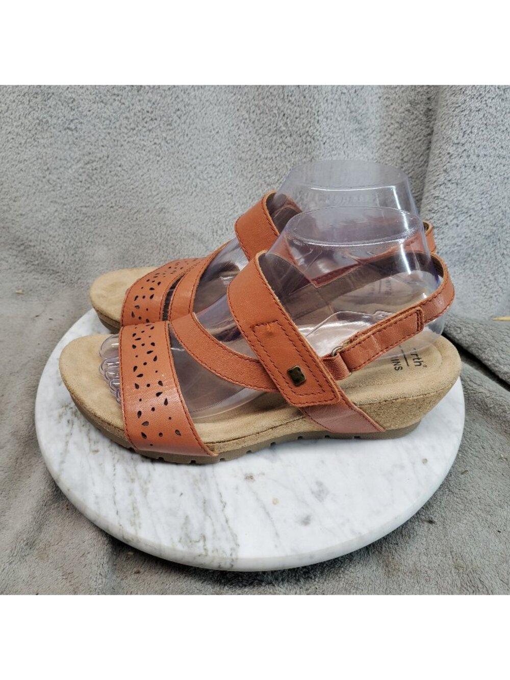 Earth Origins Shoes Womens Size 8 Origins Kendra Khloe Brown Wedge Sandals *Read